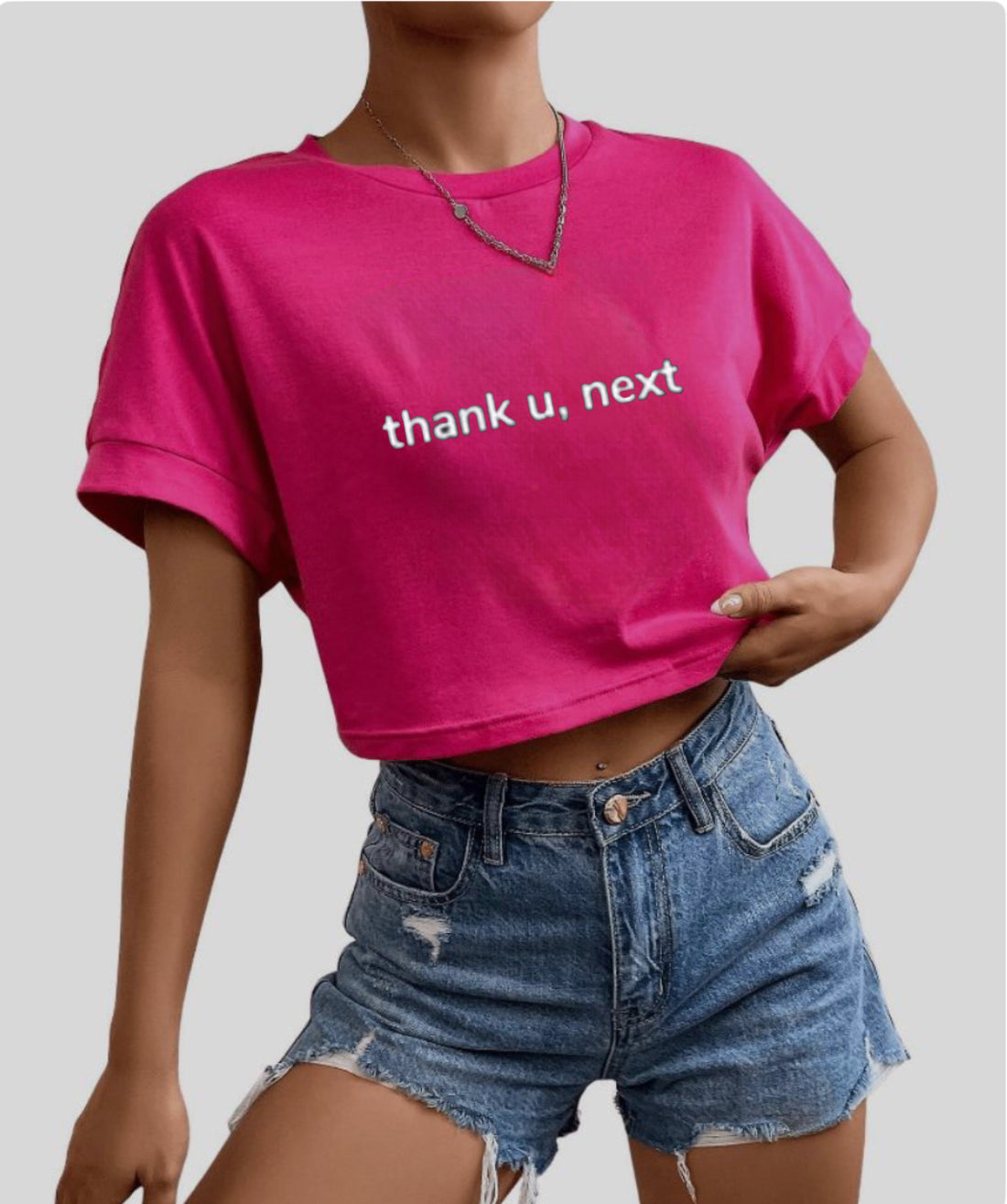 Kunzie Hot Pink Crop top for Girls